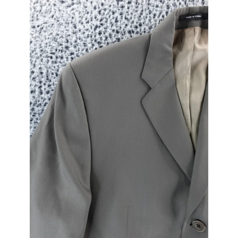 Calvin Klein Mens Modern Fit Charcoal Gray Suit Jacket Blazer Made in Canada 40R